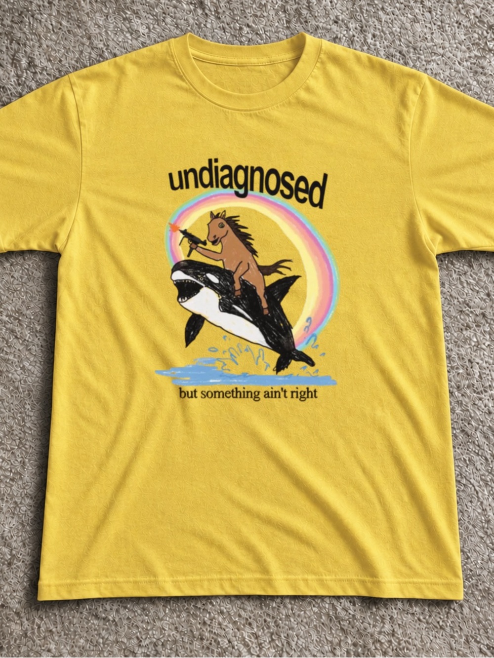Gildan Undiagnosed But Something Ain't Right Shirt, Chaotic Meme Graphic Tee